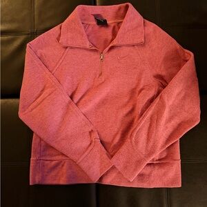 Nike Pink Quarter-Zip Pullover